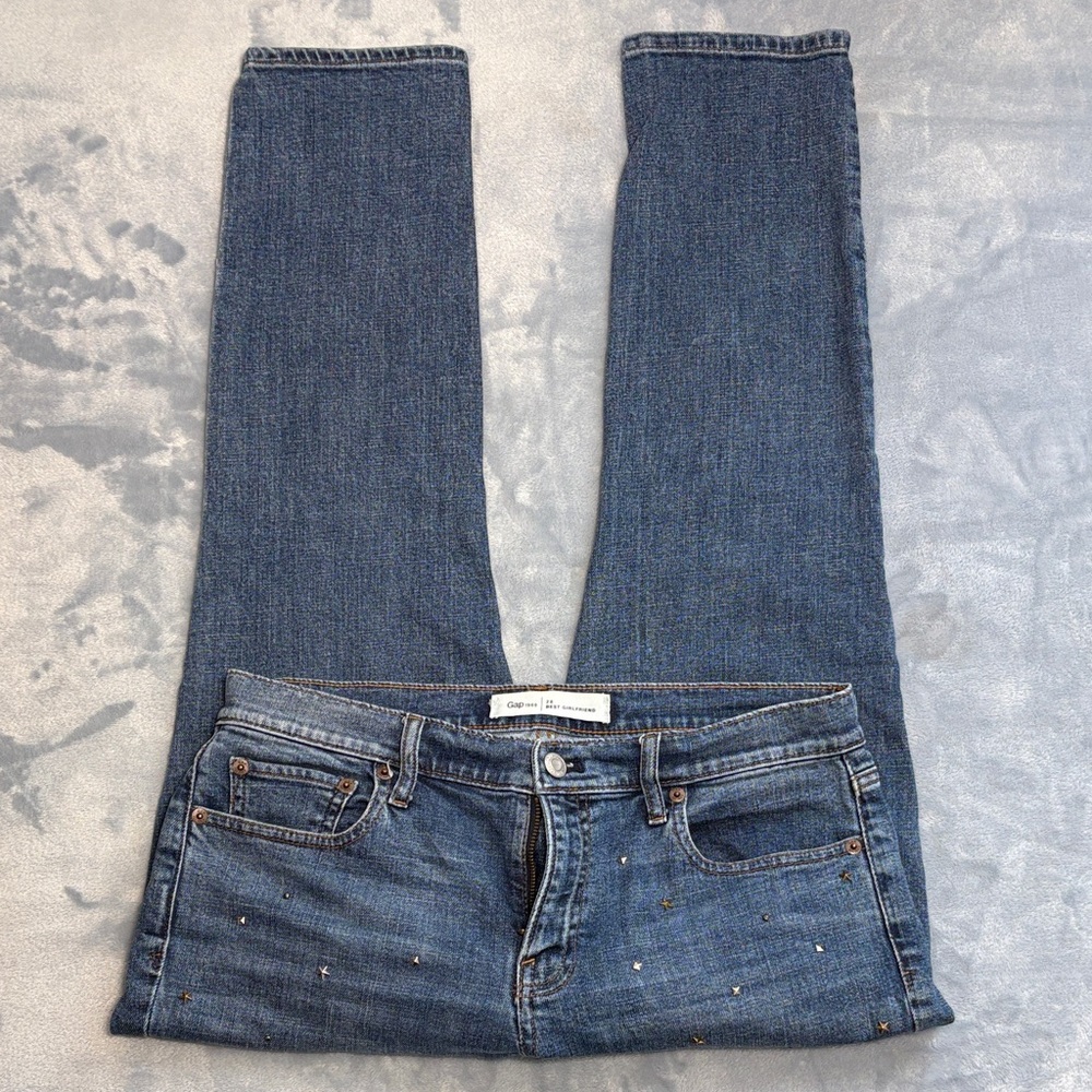 GAP Best Girlfriend Embellished Cropped Jeans - Picture 7 of 12